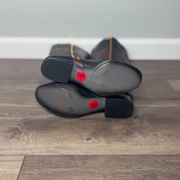 Tall brown and black Michael Kors Women's boots size 6 - Picture 6 of 7